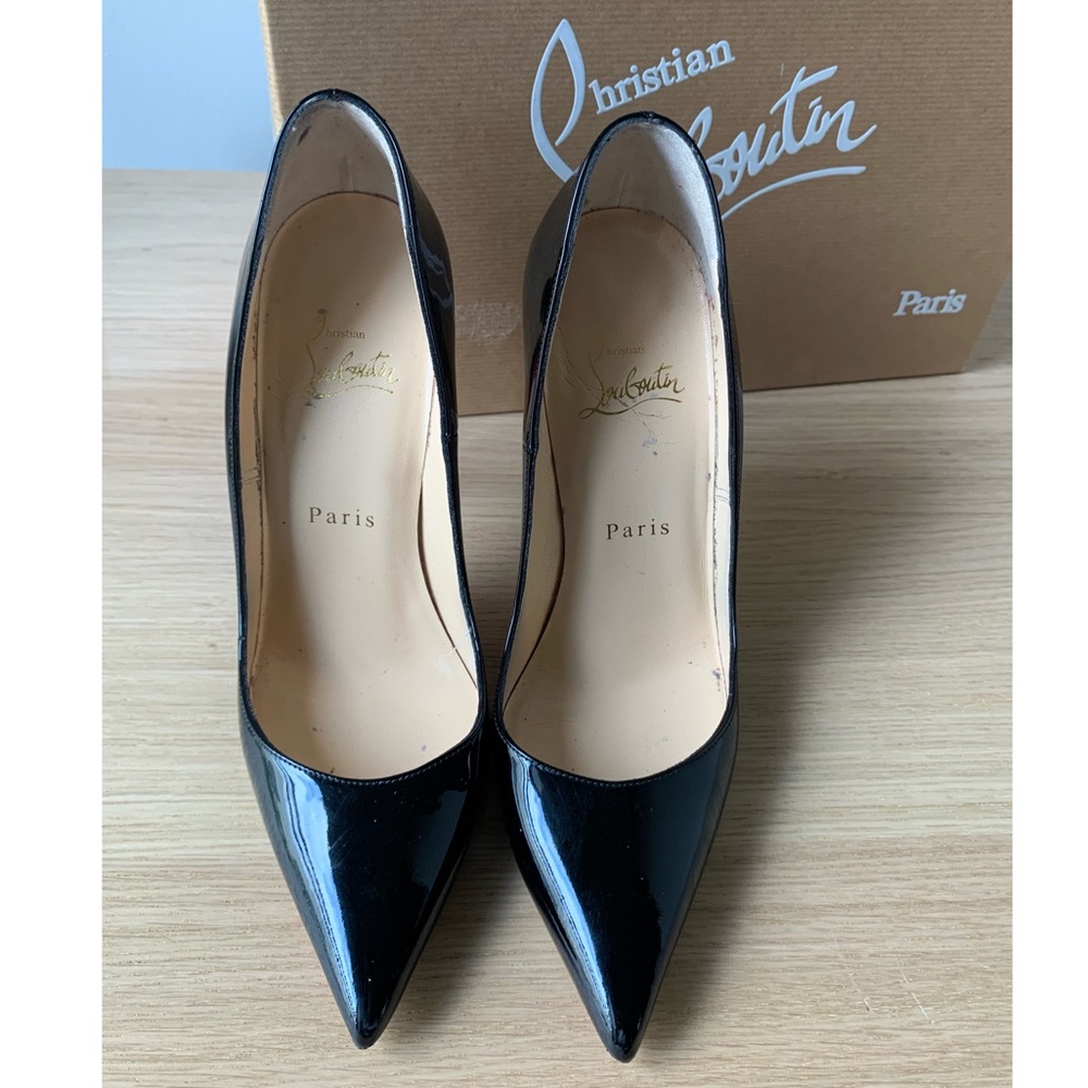 Christian Louboutin So Kate Black Patent Pump